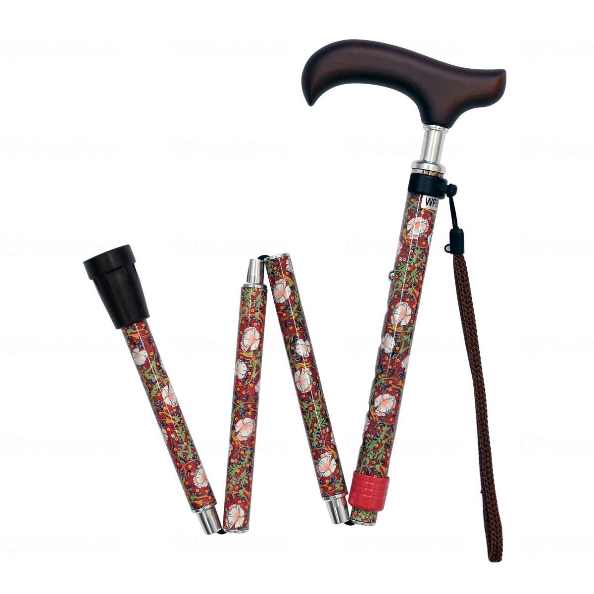 Wellfun Dream Life Stick Slim Neck Folding Slim Type (Pattern) Wine Floral