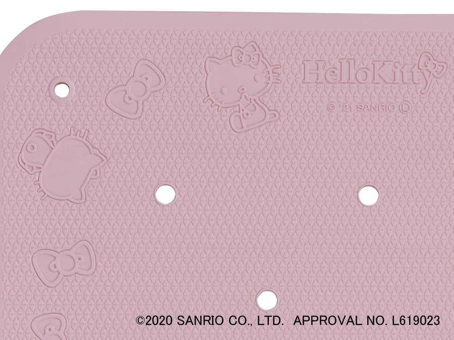ウェルファンすべり止め入浴マット トライタッチ(ハローキティ) ピンク L