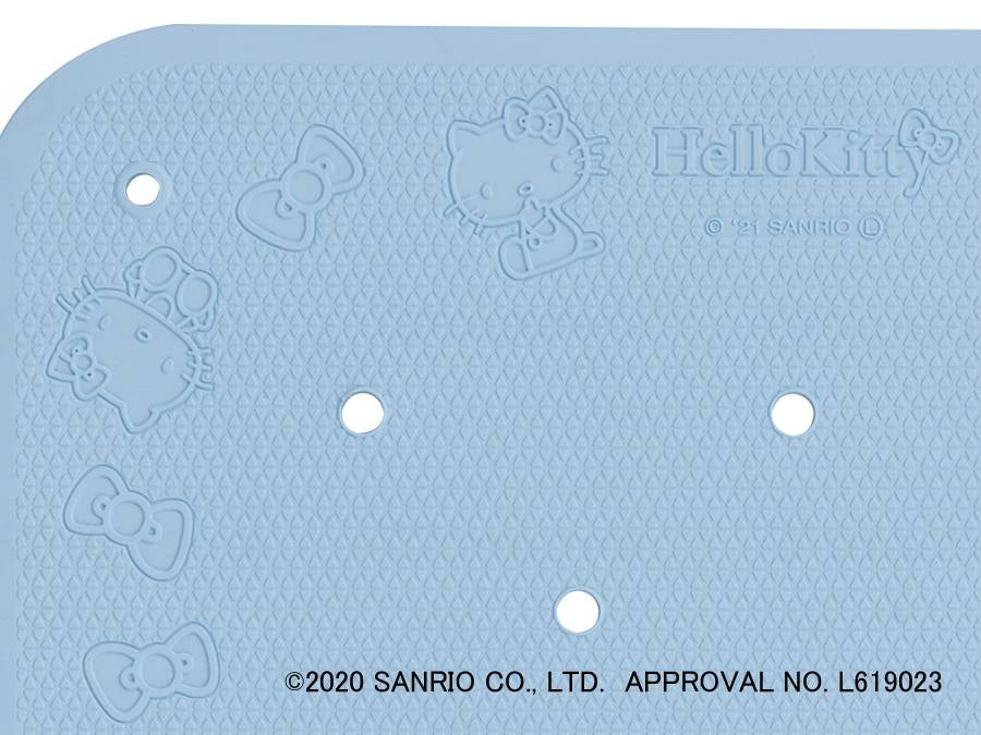 ウェルファンすべり止め入浴マット トライタッチ(ハローキティ) ブルー L
