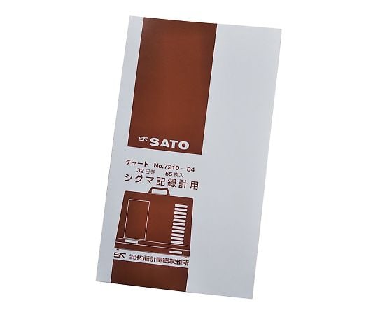 Temperature and humidity recorder Sigma II type record paper 32 day roll 1 box (55 sheets) 7210-84 1 box (55 sheets)