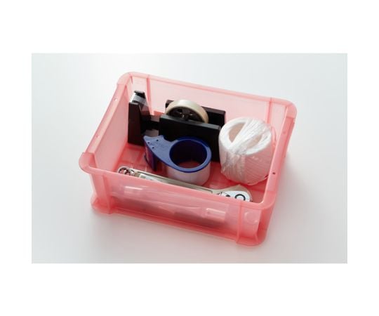 スケルトンカラーコンテナー レッド TSK-910 1個