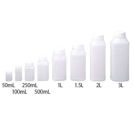 セキュリティーボトル 角型 100mL 1箱(100本入) 1箱(100本入)