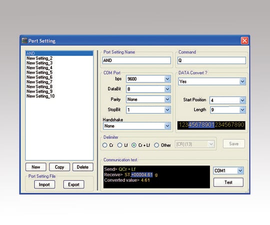 電子天秤用データレコーダーソフト B-16 1個