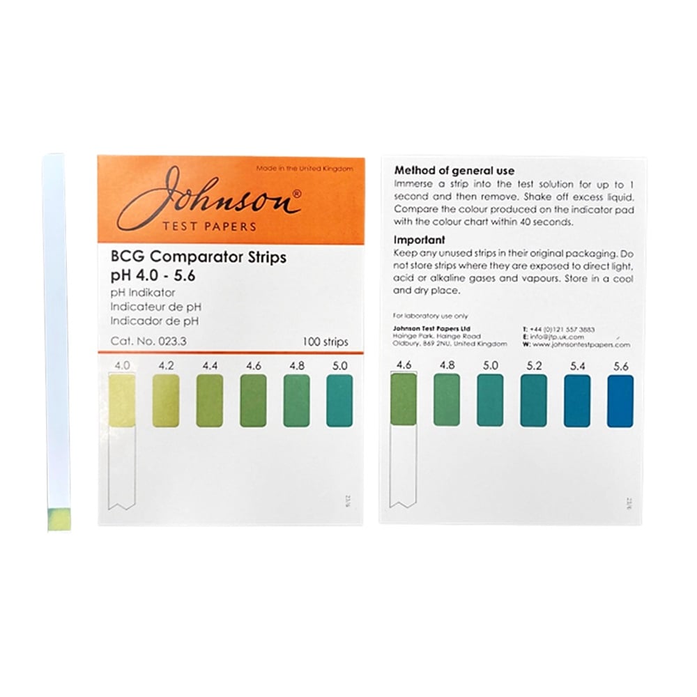 pH test paper PP (polypropylene) stick type pH4.0-5.6 1 box (100 sheets) 023.3 1 box (100 sheets)