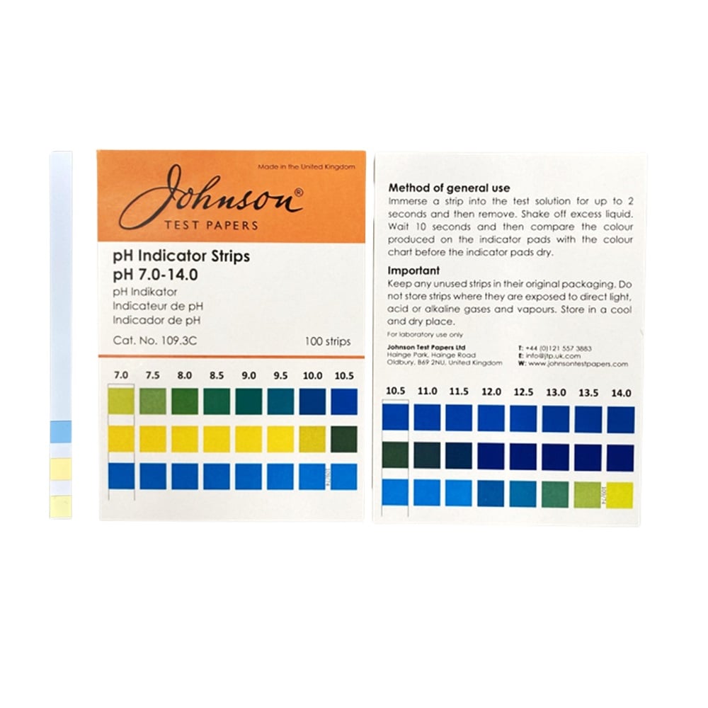 pH test paper pH7.0-14.0 1 case (100 sheets) 109.3C 1 case (100 sheets)