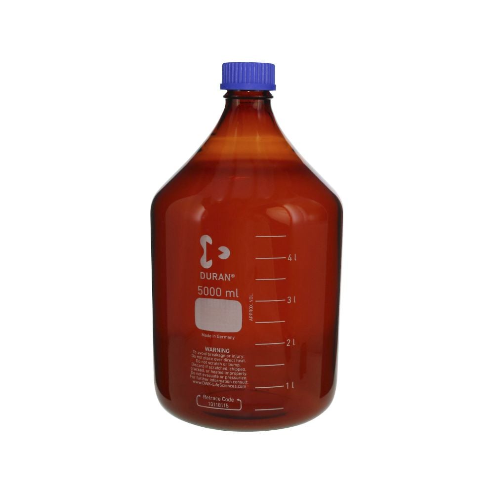 Screw-top bottle, round, brown (Duran (R) 017210) 5000mL, 1 bottle