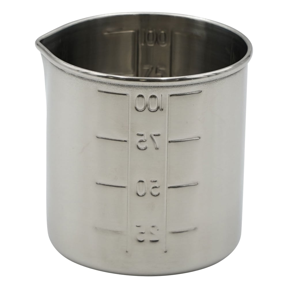 Stainless steel beaker, handleless, 100mL, 1 piece