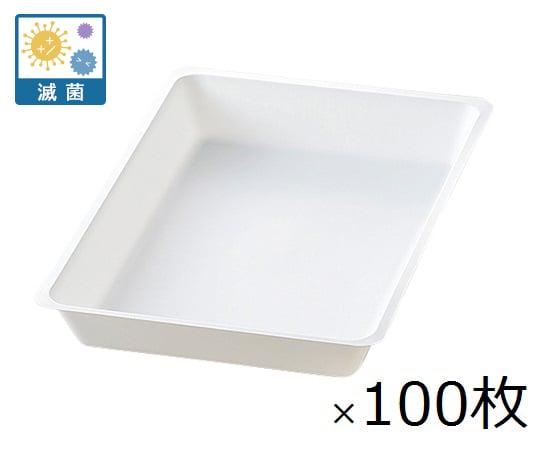 ディスポトレー 250×175×31mm 10枚×10袋入 滅菌済 DT-4 1箱(10枚×10袋入)