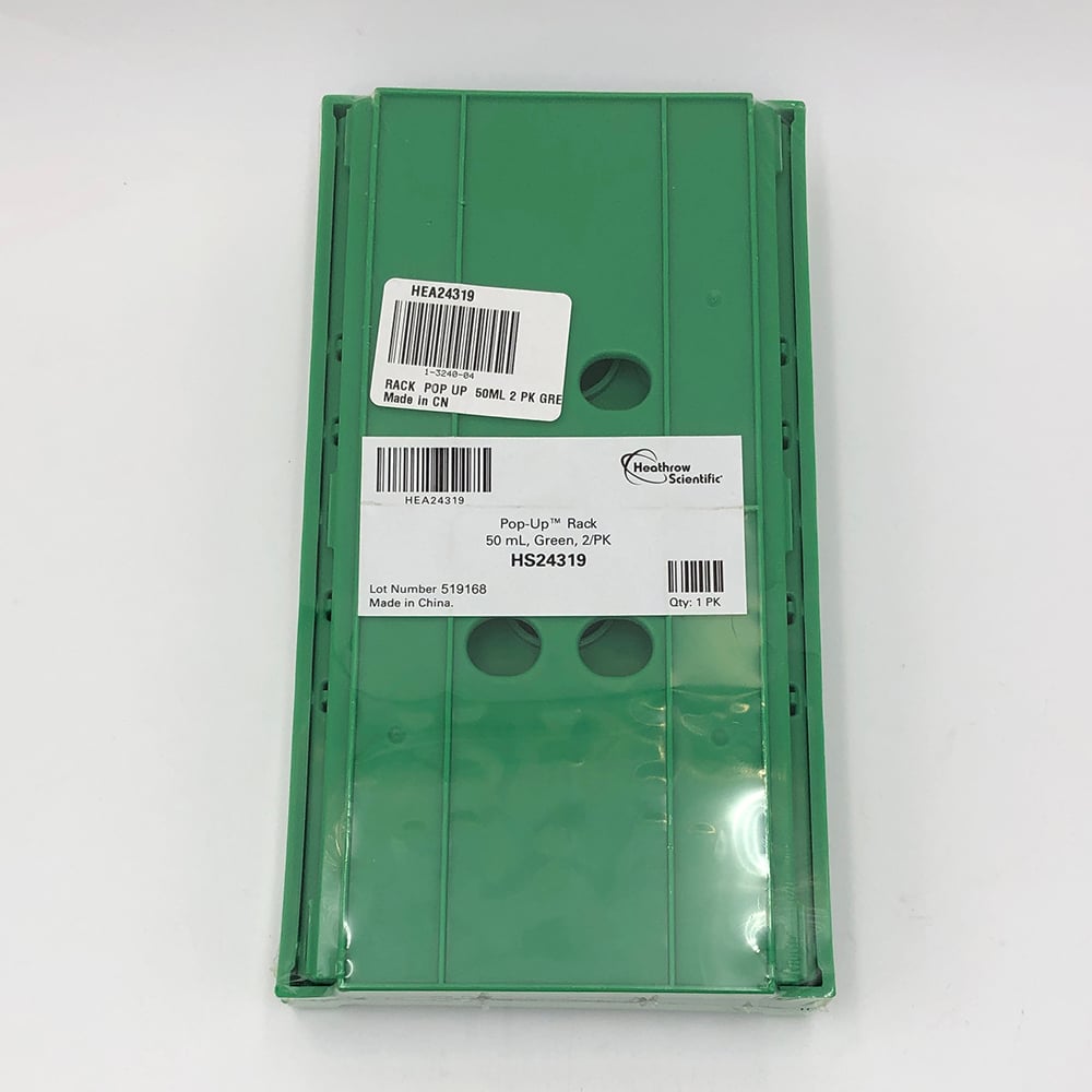 Folding rack for centrifuge tubes, 2 pieces, green, 1 pack (2 pieces)