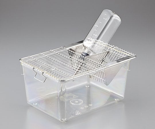 マウス飼育ケージ 182×260×128mm SN-800 1式