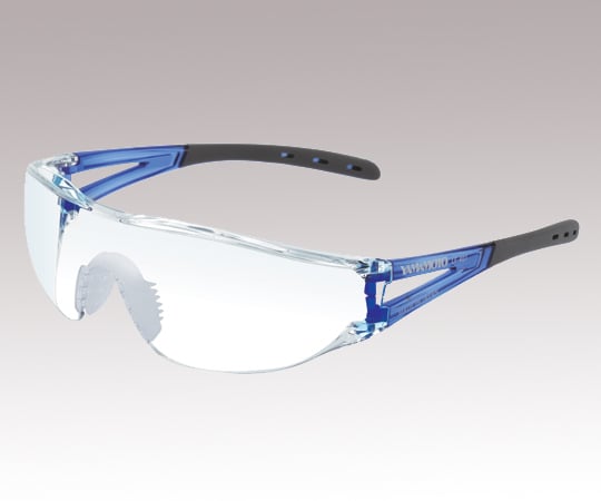 JIS軽量保護メガネ ストラップ無 ブルー LF-401 1個