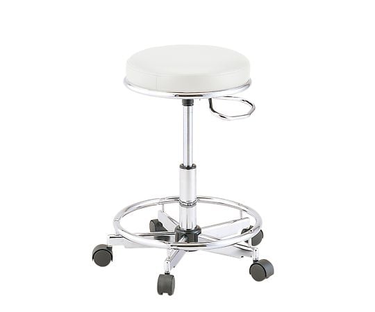 Premium Laboratory Chair (TAKUMI) White with Ring TKM-455RW 1 piece