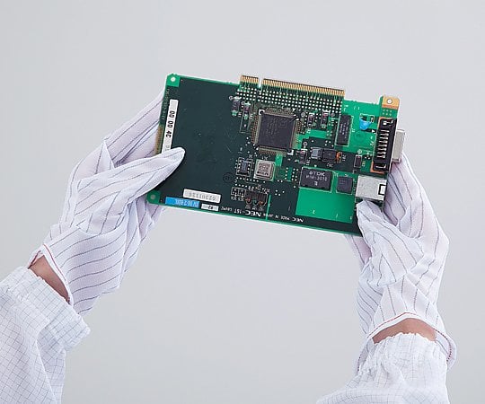 アズピュア ESDポリエステル手袋 S 10双入 BAZ00378 1袋(10双入)