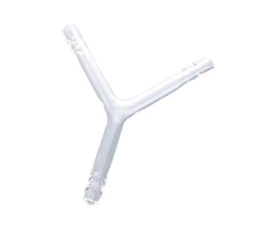 Glass joint Y-shaped pipe (with rubber stopper) CL0430-01-20 1 piece