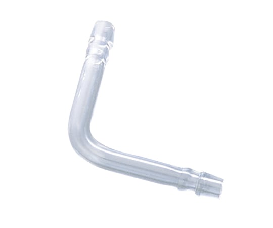 Glass joint L-shaped pipe (with rubber stopper) CL0432-01-10 1 piece