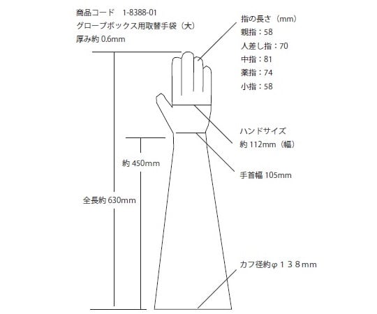 パソリナグローブボックス 排気ダクト付 AS-600SE(排気ダクト付き) 1台