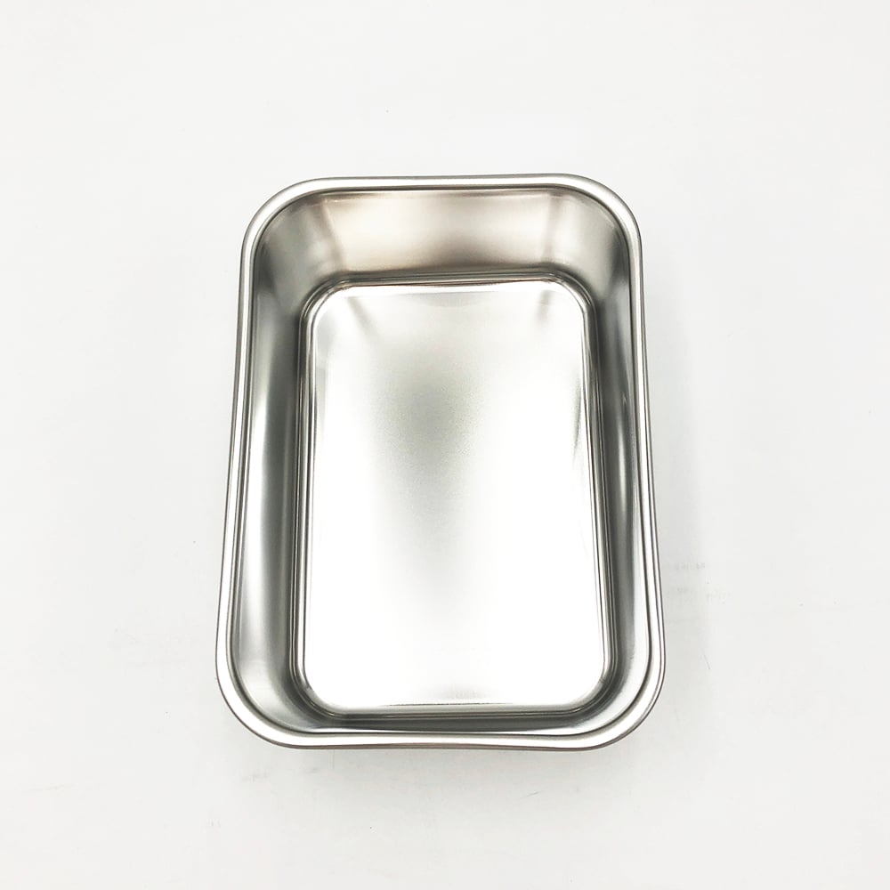 Stainless steel deep tray No. 3 211 x 151 x 77 mm 44003 1 piece