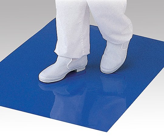 アズピュア帯電防止粘着マット(弱粘着) 青 600×1200 6シート 1箱(60層×6シート入)