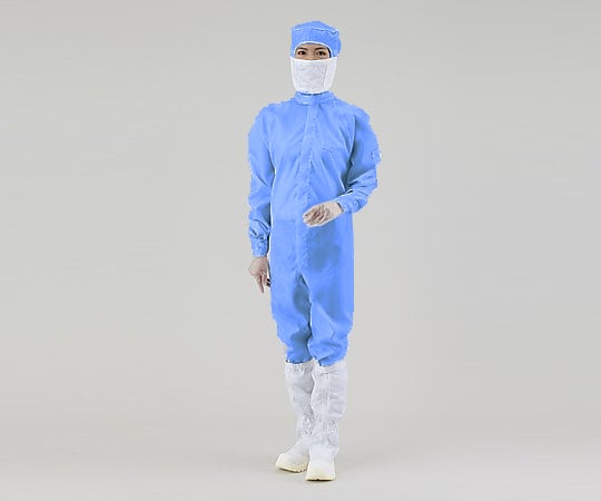 아즈퓨아 CR웨어(클린웨어)(후드 일체·센터 패스너) 파랑 3 L 11120SB 1벌