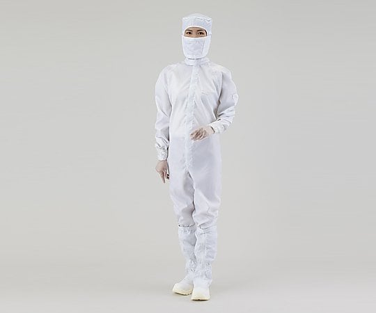 Azpure CR Wear (Clean Wear) (Hood Integrated, Center Zipper) White L 11120SW 1 piece