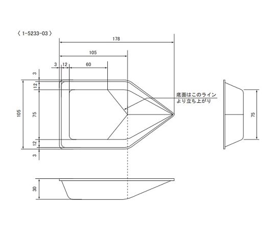 バランストレイ 非帯電 300mL 250枚入 滅菌済 STS-3S 1箱(10枚×25袋入)