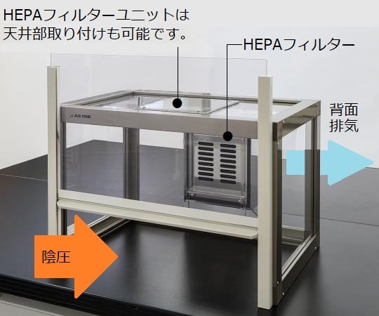분체 계량용 드래프트(손창 첨부) 600×421×500mm 고내 콘센트 없음 FKD-600ADW 1개