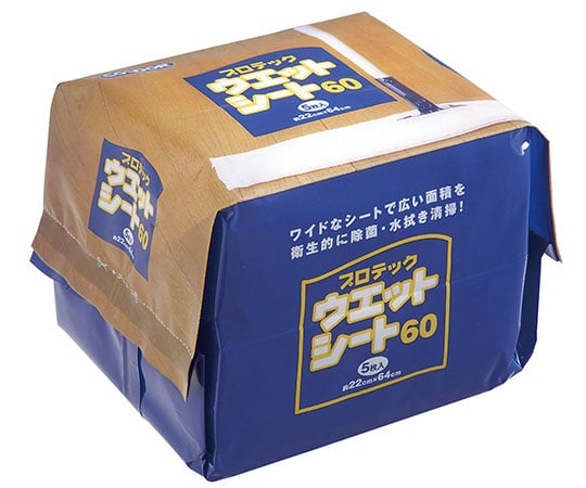 Wet Sheets 60 for Duster Mops, Pack of 5 MO511-060X-MB, 1 bag (5 sheets)