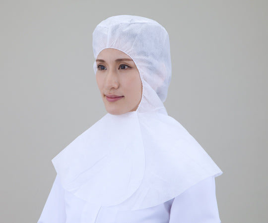 Den-den hats (50 pieces) No brim, scarf style, white CA-105 1 box (50 pieces)