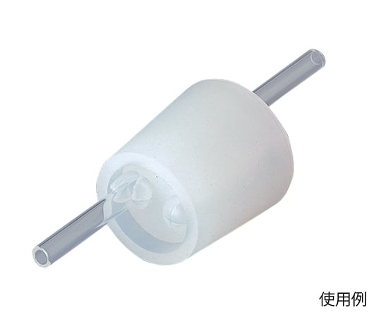 Silicone stopper with hole, 1 piece, size 12, 1 piece