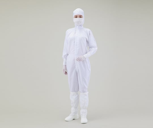 Dust-free clothes AS197C with hood White LL AS197C LL 1 piece