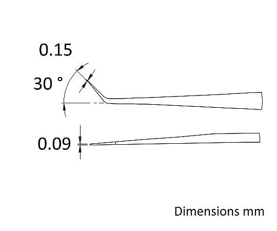 Ultra-precision tweezers ID-65A 1 piece