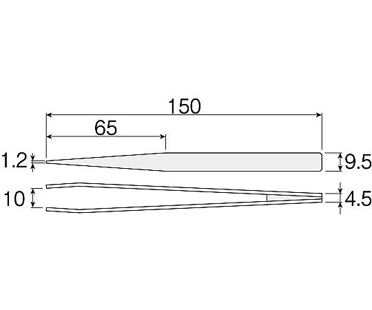 ESD竹ピンセット P-863-150 1本