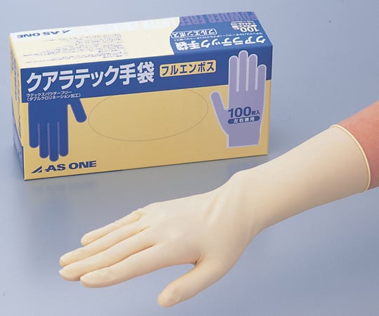 Qualatec Gloves Full Embossed (Powder Free) L 100 pieces 1 box (100 pieces)