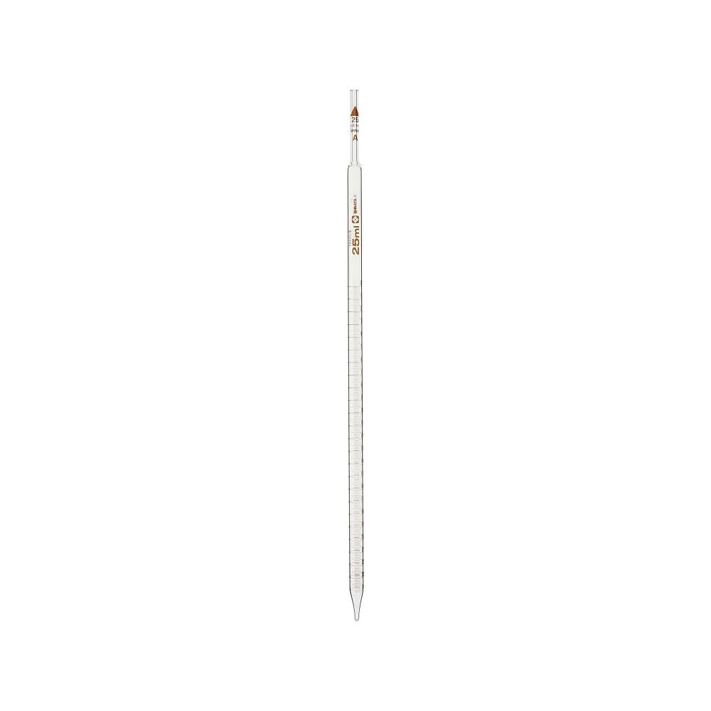Measuring pipette with tip graduation Custom A 25mL 1 piece
