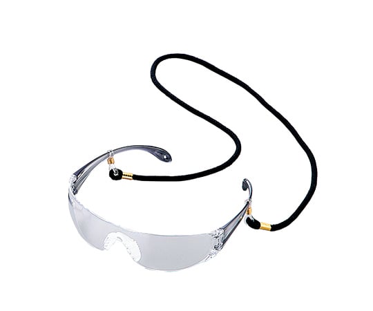 JIS Lightweight Safety Glasses with Strap Black LF-102 1pc