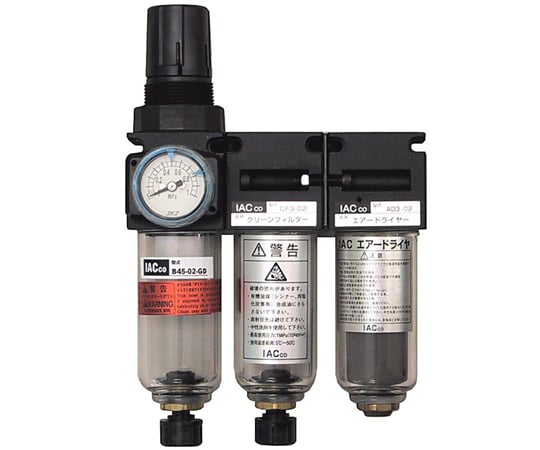 클린 에어 시스템 중공사 에어 드라이어+필터 레귤레이터+클린 필터 ABC-45 1 세트