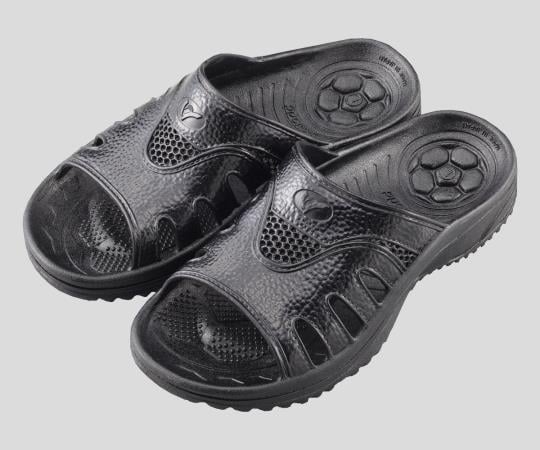 研究者用サンダル アクティブタイプ 黒 L No.1400 1足