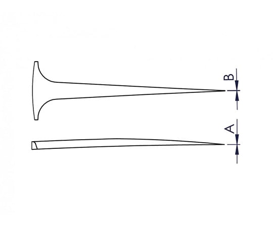 탄소 섬유 핀셋 팁 교환 가능 ID-5CPRSA 1개