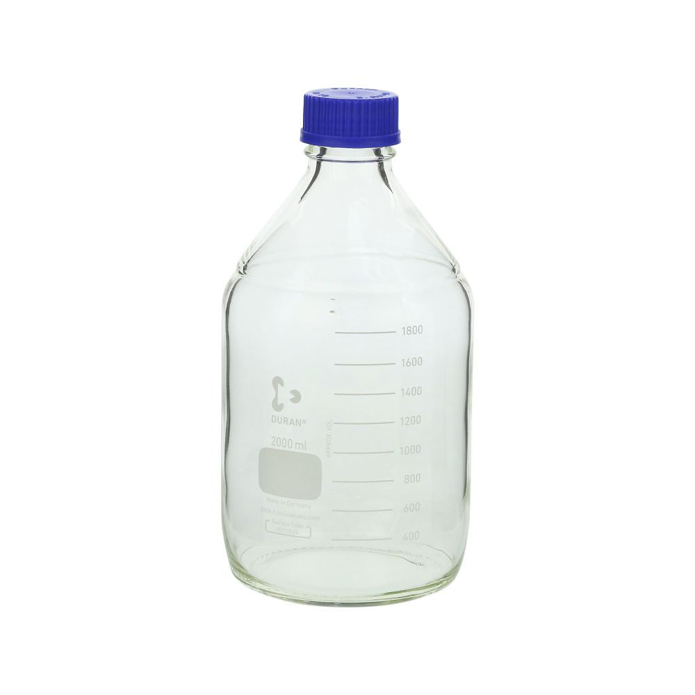 나사구병 원형(듀란(R)) 블루 캡 부착 2000mL 1개