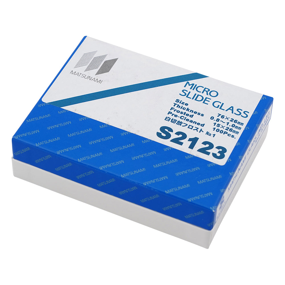 프로스트 슬라이드 글라스 화이트 절방 No.1 100장입 S2123 1상자(100장입)