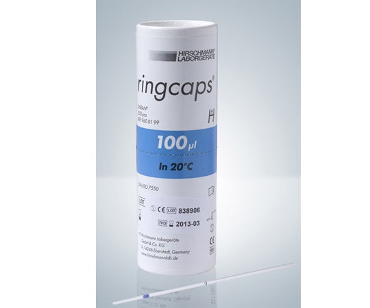 EM Meister Ring Caps 100μL 1 graduation 250 pieces 9600199 1 piece (250 pieces)