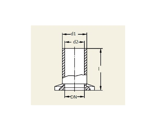 ロングフランジ DN25KF 1個