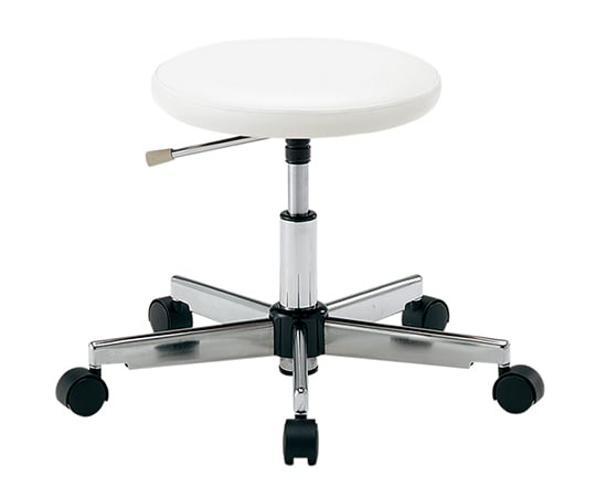 Clean Colorful Round Chair (Class 100 compatible) No leg rest, White LRC-W 1 piece