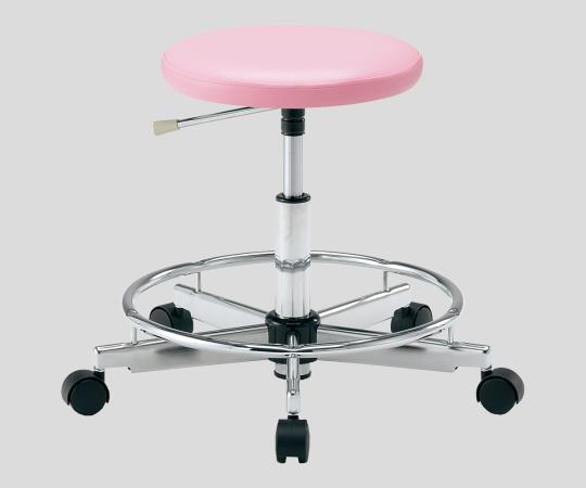 Clean Colorful Round Chair (Class 100 compliant) with foot ring, pink, LRC-PR, 1 piece