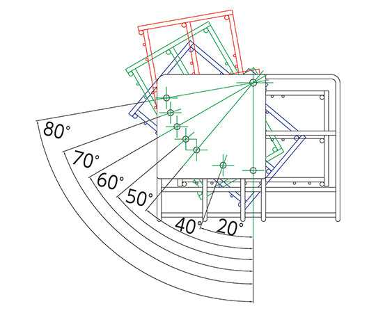 Tilt angle adjustable stand for φ30 centrifuge tubes 1 unit