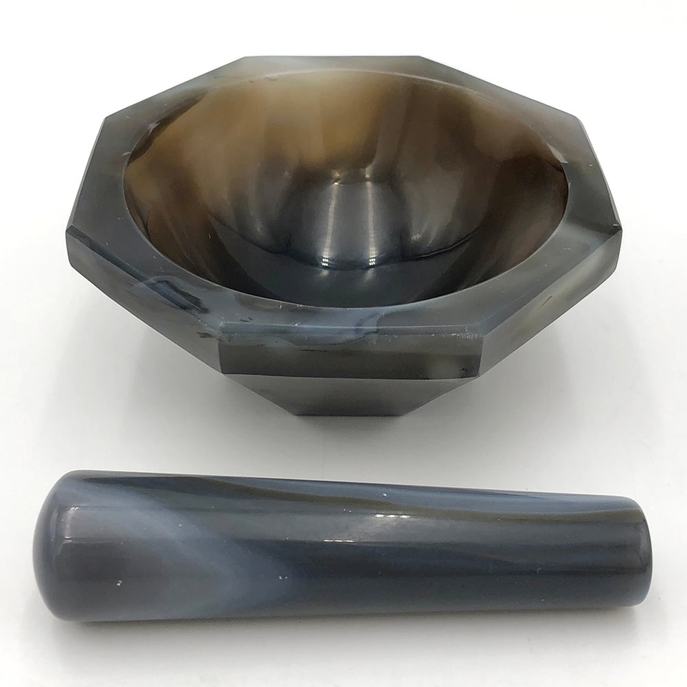 메노 박격포(심형) φ100×φ120×40mm 유봉 부착 1개