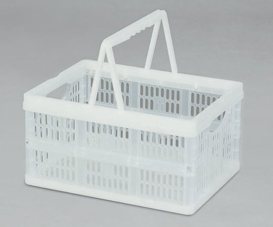 折りたたみコンテナー(取手付き) クリアー TOC-16L 1個