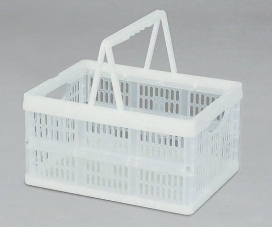 折りたたみコンテナー(取手付き) クリアー TOC-32L 1個