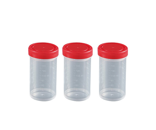 Food sample container (screw cap type) 160mL red 100 pieces 28800EO 1 box (1 piece x 100 bags)