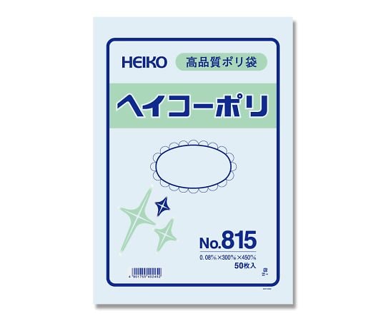 HEIKO 폴리에틸렌봉투 300×450 두께 0.08mm 1봉(50장입) No.815 1봉(50장입)